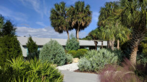 At the center of the plan there's a slightly screened area with picnic tables and shade sails for and impromptu picnic or dinner alfresco.  Just steps from your door.