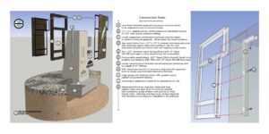 Tee sign construction schematic.